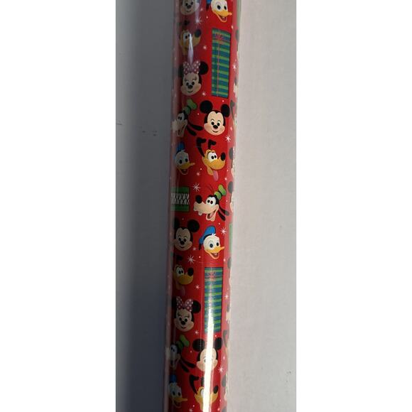 Disney Christmas Wrapping Paper, Mickey Mouse, Pluto, Donald Duck 20 Sq Feet - Picture 4 of 5